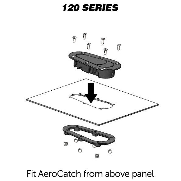 AeroCatch Carbon Fiber Non-Locking 120 Series