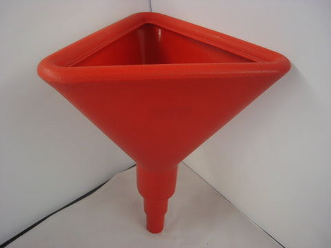 Large Plastic Funnel, red