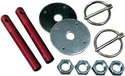 Aluminum Hood Pin Kit 3/8"