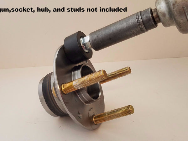 Impact gun, socket, hub not and studs not included 