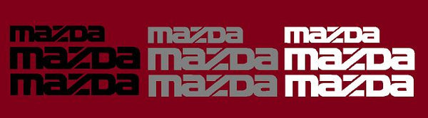 MAZDA Contingency Decals